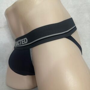 Addicted Jock  XL runs small 36 Cotton / nylon / spandex No fabric tag